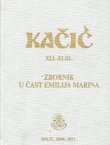 Zbornik u čast Emilija Marina (Kačić XLI.-XLIII./2009.-2011.)