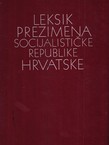 Leksik prezimena Socijalističke Republike Hrvatske