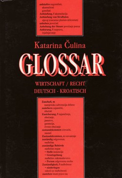 Glossar Wirtschaft / Recht deutsch - kroatisch