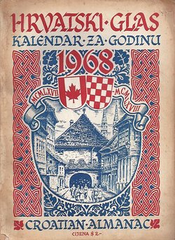 Hrvatski glas. Kalendar za godinu 1968