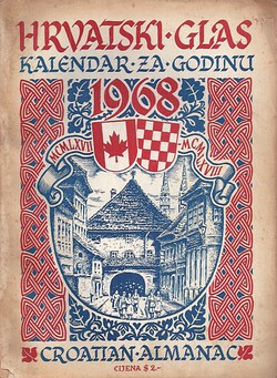 Hrvatski glas. Kalendar za godinu 1968
