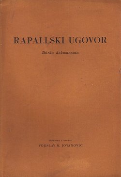 Rapallski ugovor. Zbirka dokumenata