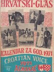 Hrvatski glas. Kalendar za god. 1971