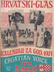 Hrvatski glas. Kalendar za god. 1971