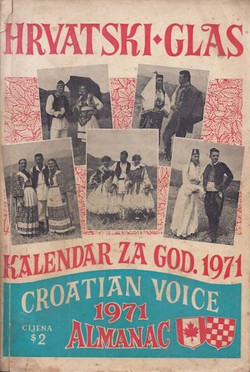 Hrvatski glas. Kalendar za god. 1971