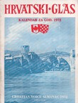 Hrvatski glas. Kalendar za god. 1972