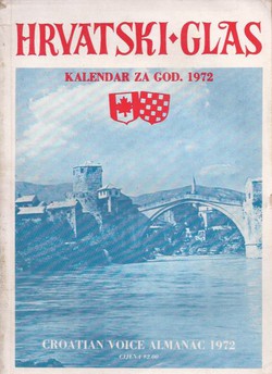 Hrvatski glas. Kalendar za god. 1972