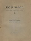 Što je narod, rasa, pleme, narodnost, nacija?