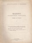 Radovi Filozofskog fakulteta. Odsjek za povijest 4/1962
