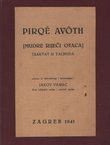 Pirqe avoth (Mudre riječi otaca). Traktat iz Talmuda
