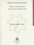Croatian Studies Review. Journal and Bulletin of the Croatian Studies Centre