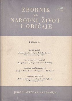 Zbornik za narodni život i običaje 35/1951