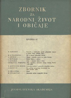 Zbornik za narodni život i običaje 37/1953