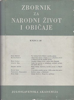 Zbornik za narodni život i običaje 38/1954