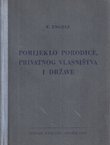 Porijeklo porodice, privatnog vlasništva i države