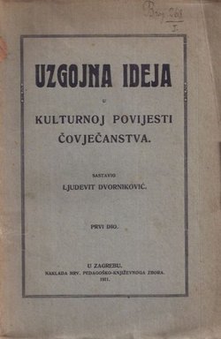 Uzgojna ideja u kulturnoj povijesti čovječanstva I.