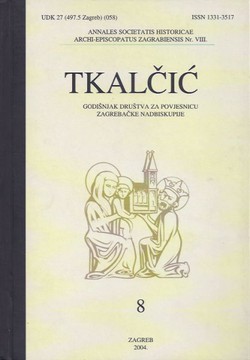 Tkalčić. Godišnjak Društva za povjesnicu Zagrebačke nadbiskupije 8/2004