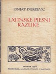 Latinske pjesni razlike / Poetici lusus varii