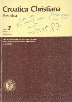 Croatica Christiana Periodica 7/1981