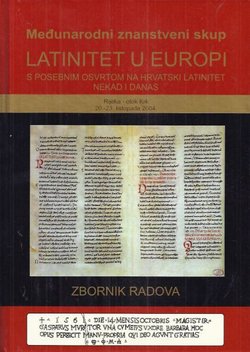 Latinitet u Europi s posebnim osvrtom na hrvatski latinitet nekad i danas