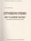 Otvoreno pismo dru Vladimiru Mačeku