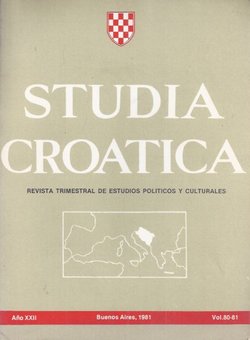 Studia croatica XXII/80-81/1981
