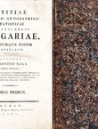 Notitiae politico-geographico-statisticae inclyti regni Hungariae, partiumque eidem adnexarum I-II