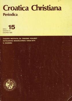 Croatica Christiana Periodica 15/1985