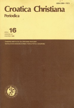 Croatica Christiana Periodica 16/1985