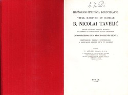 Historico-iuridica dilucidatio vitae, martyrii et gloriae B. Nicolai Tavelić