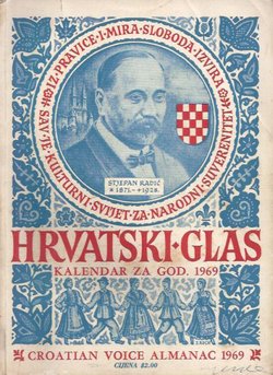 Hrvatski glas. Kalendar za god. 1969