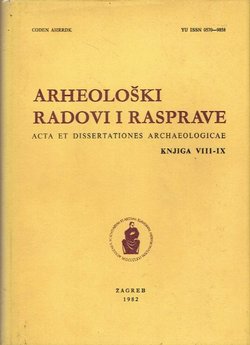 Arheološki radovi i rasprave VIII-IX/1982
