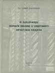 O djelovanju domaće sredine u umjetnosti hrvatskih krajeva