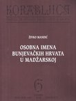 Osobna imena Bunjevačkih Hrvata u Madžarskoj