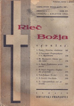 Rieč Božja 3-4/XV/1944