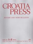 Croatia Press XXVI/1-2 (273-4)/1973