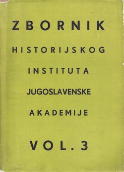 Zbornik Historijskog instituta JAZU 3/1960