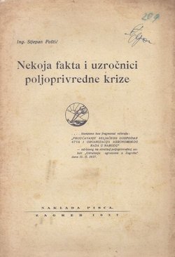 Nekoja fakta i uzročnici poljoprivredne krize