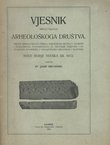Vjesnik Hrvatskoga arheološkoga društva. Nove serije XII/1912