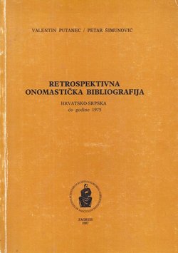 Retrospektivna onomastička bibliografija. Hrvatsko-srpska do godine 1975