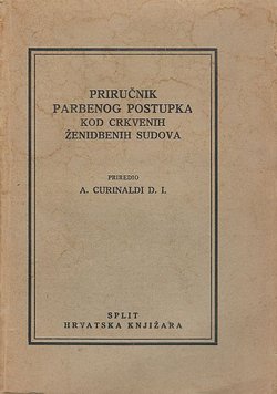 Priručnik parbenog postupka kod crkvenih ženidbenih sudova