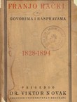 Franjo Rački u govorima i raspravama 1828-1894