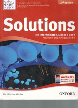 Solutions. Pre-Intermediate Student's Book B1 (2nd Ed.)