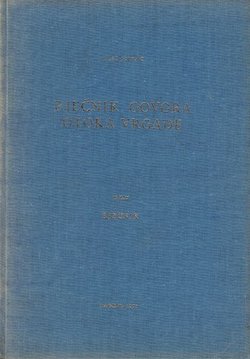 Rječnik govora otoka Vrgade II. Rječnik