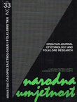 Narodna umjetnost 33/2/1996 (U čast Dunji Rihtman-Auguštin / In Honour of Dunja Rihtman Auguštin)