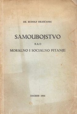 Samoubojstvo kao moralno i socialno pitanje