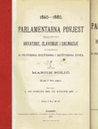 Parlamentarna povjest Kraljevina Hrvatske, Slavonije i Dalmacije I-II
