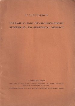 Istraživanje starohrvatskih spomenika po splitskoj okolici