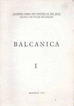 Balcanica I/1970