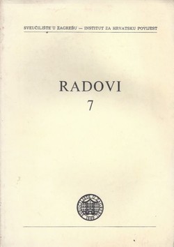 Radovi Instituta za hrvatsku povijest 7/1975